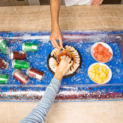 PoolCandy Stars & Stripes Glitter Buffet Cooler