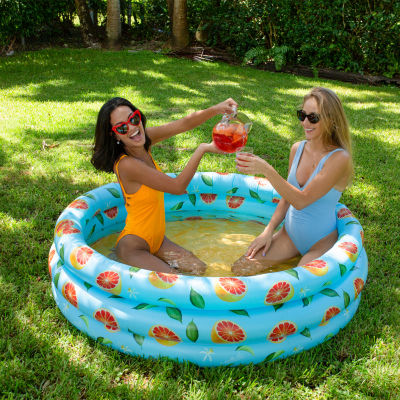 PoolCandy Inflatable Sunning Pool - Grapefruit