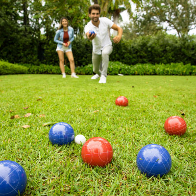 PoolCandy Deluxe Bocce Ball Set With Carry Case