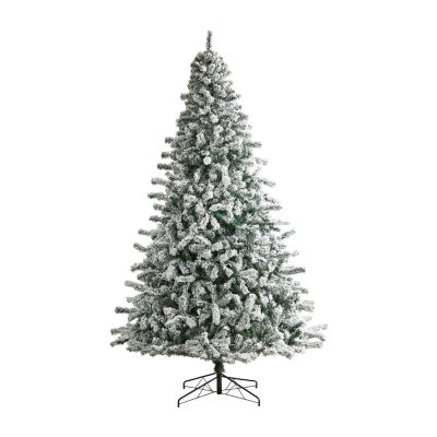 Nearly Natural Faux Green 10 Foot Pre-Lit Spruce Christmas Tree