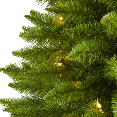 Nearly Natural Providence Faux 3 Foot Pre-Lit Pine Christmas Tree