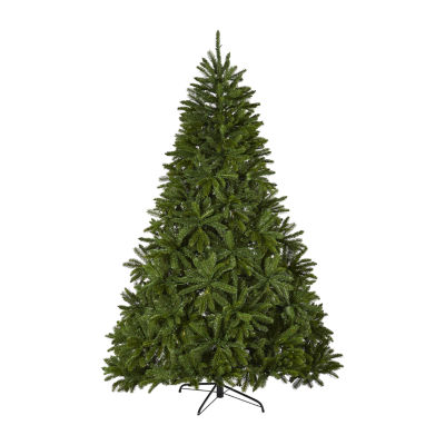 Nearly Natural Sierra Faux 7 Foot Pre-Lit Spruce Christmas Tree