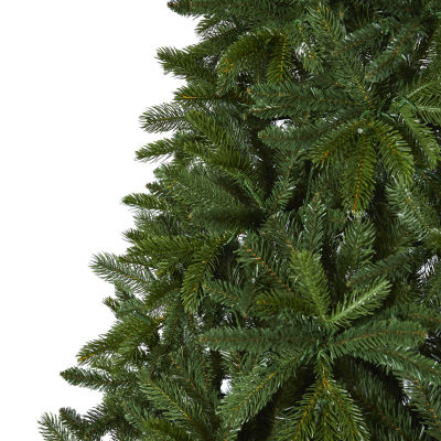 Nearly Natural Sierra Faux 7 Foot Pre-Lit Spruce Christmas Tree