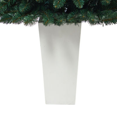 Nearly Natural Northern Rocky Faux 4 Foot Pre-Lit Spruce Christmas Tree