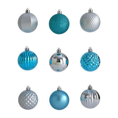 Nearly Natural Shatterproof Tree Blue Set -pc. Christmas Ornament