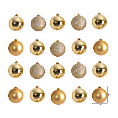 Nearly Natural 3in Shatterproof Set 20-pc. Christmas Ornament