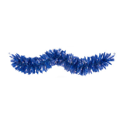 Nearly Natural Blue Lites Pre-Lit Indoor Christmas Garland