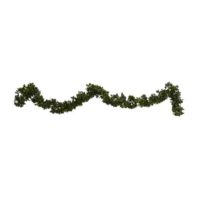 Nearly Natural 6ft. Boxwood Faux Christmas Indoor Garland