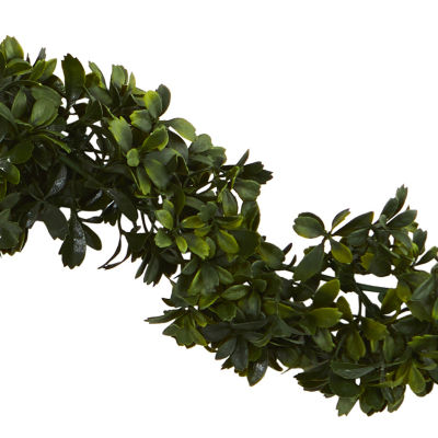 Nearly Natural 6ft. Boxwood Faux Indoor Christmas Garland