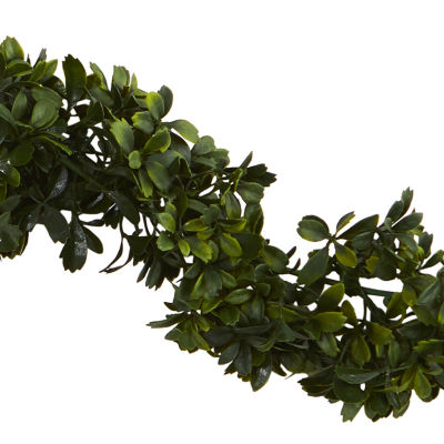 Nearly Natural 6ft. Boxwood Faux Christmas Indoor Garland