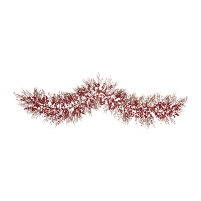 Nearly Natural 6ft. Red Berry Faux Indoor Christmas Garland