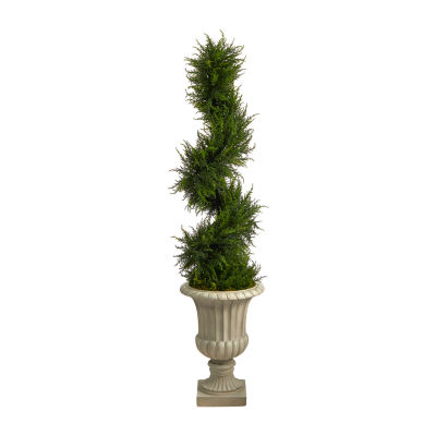 Nearly Natural Faux Cypress 5 Foot Pre-Lit Christmas Tree