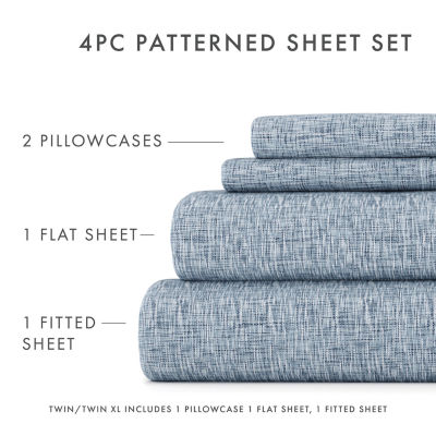 Casual Comfort™ Premium Ultra Soft Microfiber Chambray Sheet Sets