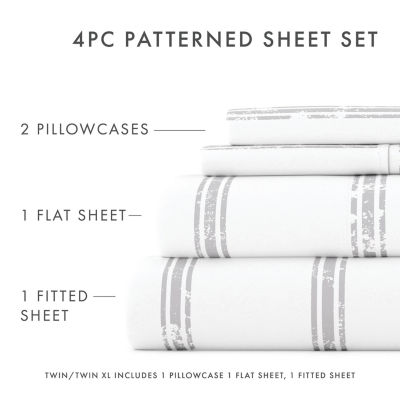 Casual Comfort™ Premium Ultra Soft Microfiber Pattern Sheet Sets