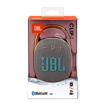 JBL Clip 4 Bluetooth Waterproof Portable Speaker JBLCLIP4GRYAM, Color: Gray  - JCPenney