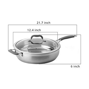 Mesa Mia Stainless Steel 5-qt. Saute Pan with Lid, Color