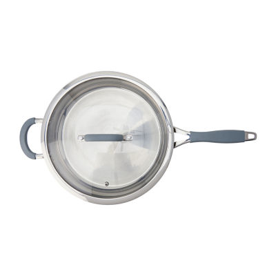 Mesa Mia Stainless Steel 5-qt. Saute Pan with Lid