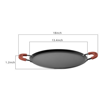 Mesa Mia Carbon Steel 13" Comal Pan with Handles