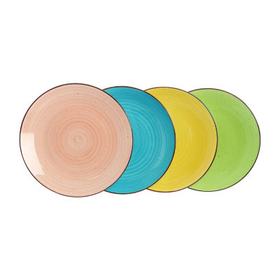 Elama Hudson 12-pc. Double Bowl Stoneware Dinnerware Set