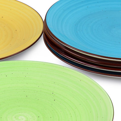 Elama Sebastian 6-pc. Stoneware Dinner Plate Set
