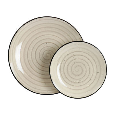 Elama Gia 24-pc. Stoneware Dinnerware Set