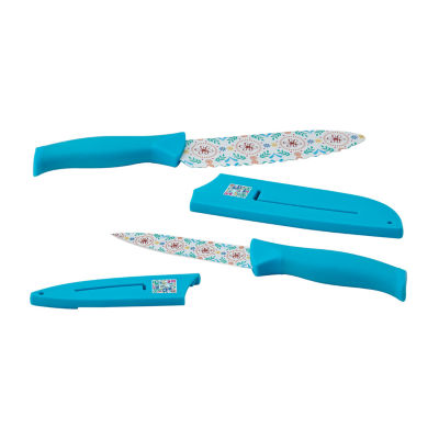 Farberware Precise Slice & Dice Knife - Turquoise Handle - Shop