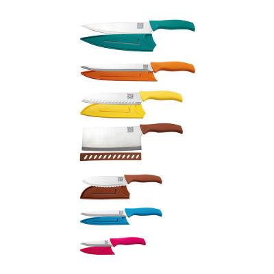 Gibson Home Color Vibes 14 Piece Cutlery Knife Set