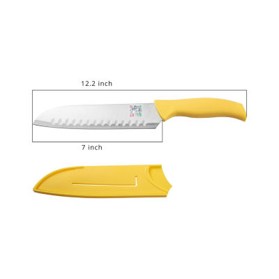 Classic Cuisine 14-Piece Multicolor Knife Set with Sheaths 