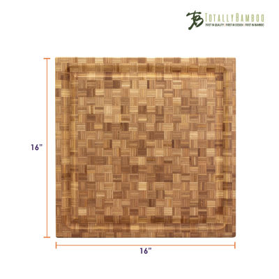 Totally Bamboo Pro 16"X16" Carving and Cutting Board