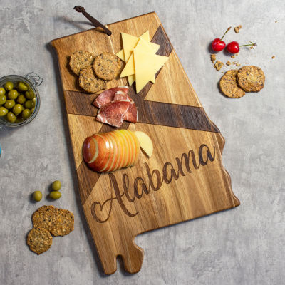 Totally Bamboo Origins State Shaped Serving and Cutting Board