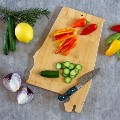 Totally Bamboo State Shaped Serving and Cutting Board Artwork by Fish Kiss