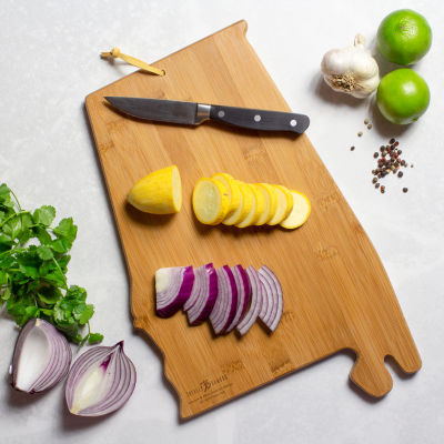 Totally Bamboo State Shaped Serving and Cutting Board Artwork by Summer Stokes