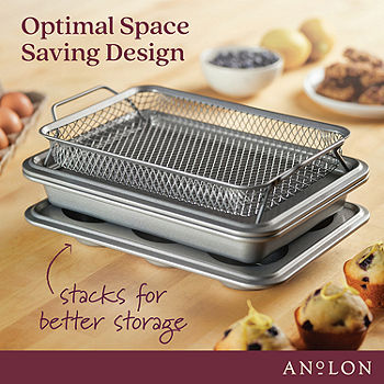 Anolon Advanced 4-pc. Non-Stick Pan Set, Color: Gray - JCPenney
