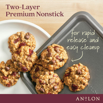 Anolon Advanced Bakeware Nonstick Cookie Sheet Pan Set, 2-Piece