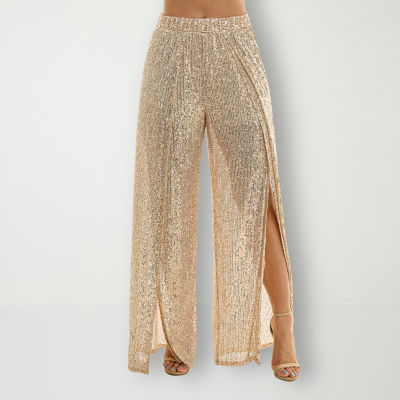 Women's Gold Sequin Pants