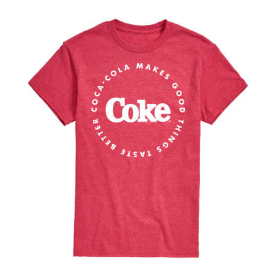 Mens Short Sleeve Coca-Cola Graphic T-Shirt