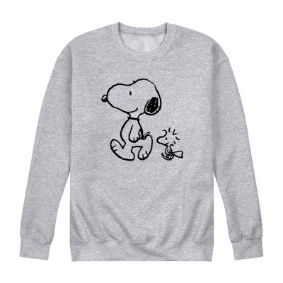 Mens Long Sleeve Graphic Snoopy Sweatshirt