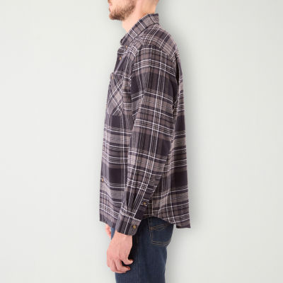 Smiths Workwear Mens Regular Fit Long Sleeve Flannel Shirt