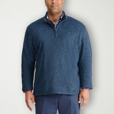 IZOD Thermasoft Big and Tall Mens Long Sleeve Quarter-Zip Pullover
