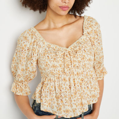 Jcpenney plus cheap size peasant tops