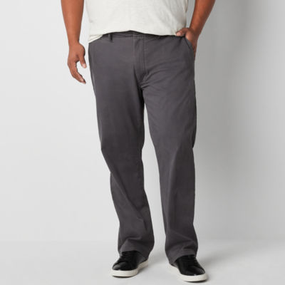 mutual weave Mens Big and Tall Relaxed Fit Flat Front Pant - JCPenney