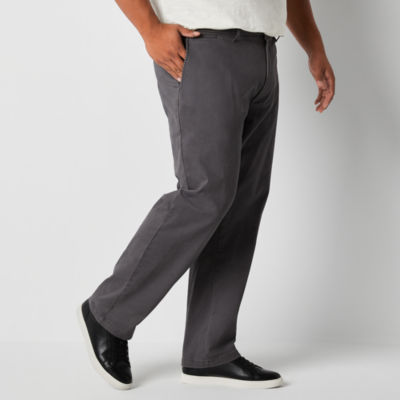 mutual weave Mens Big and Tall Relaxed Fit Flat Front Pant - JCPenney