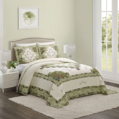 Laurel & Mayfair Alexis Floral Cotton Bedspread