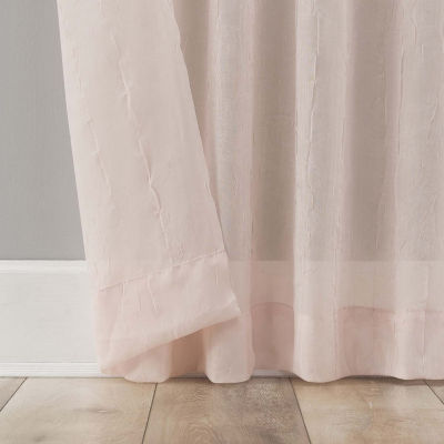 No 918 Krista Sheer Tab Top Single Curtain Panel