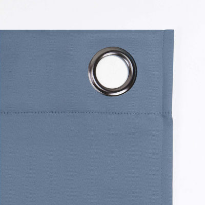 Sun Zero Oslo Grommet Top Energy Saving 100% Blackout Single Curtain Panel