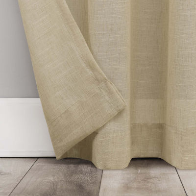 Archaeo Vail Grommet Top Sheer Single Curtain Panel