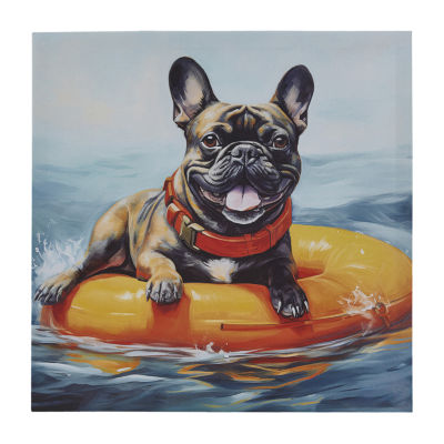 Madison Park 16 X 16 Beach Dogs Canvas Art