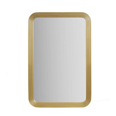 Madison Park 35 Aurelia Rect Fluted Wall Mount Square Wall Mirror