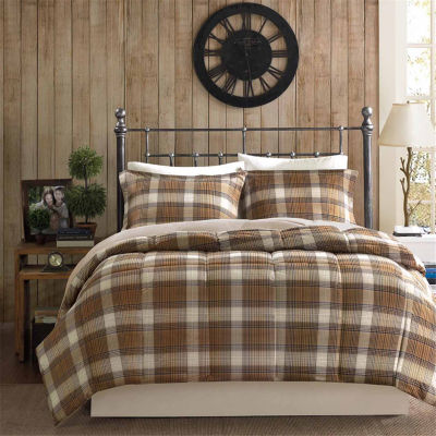 Woolrich Lumberjack Plaid Softspun Down-Alternative Comforter Set