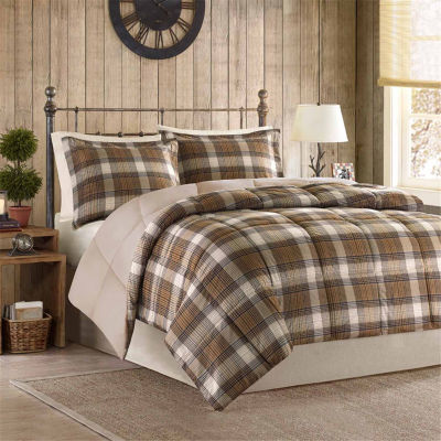 Woolrich Lumberjack Plaid Softspun Down-Alternative Comforter Set